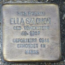 Stolperstein dedicated to Ella Salomon