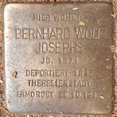 Stolperstein dedicated to Bernhard Wolf Josephs