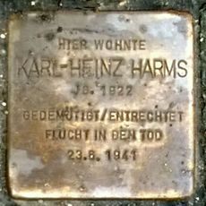 Stolperstein en memoria de Karl-Heinz Harms