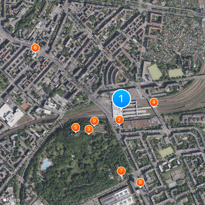 Stazione di Berlino-Gesundbrunnen Mappa