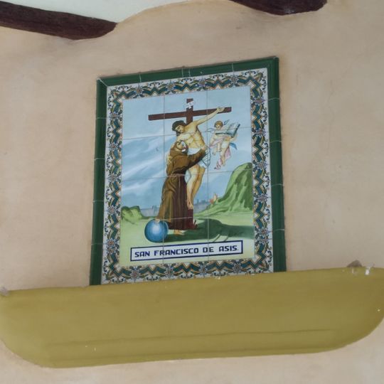 Ceramic panel of Saint Francis of Assisi at Convent del Miracle