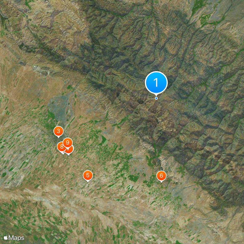 Iranian plateau Map