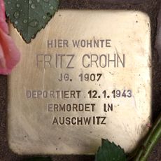 Stolperstein dedicated to Fritz Crohn