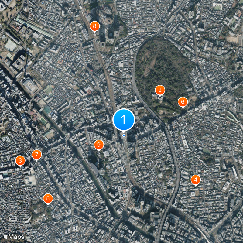 Meguro Station Map