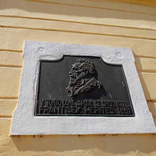 Pamětní deska Františka Heritese ve Vodňanech