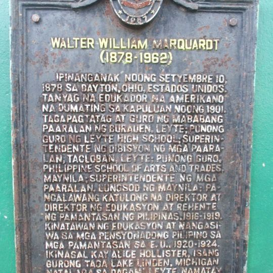 Walter William Marquardt historical marker