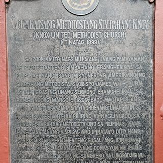 Knox United Methodist Church historical marker