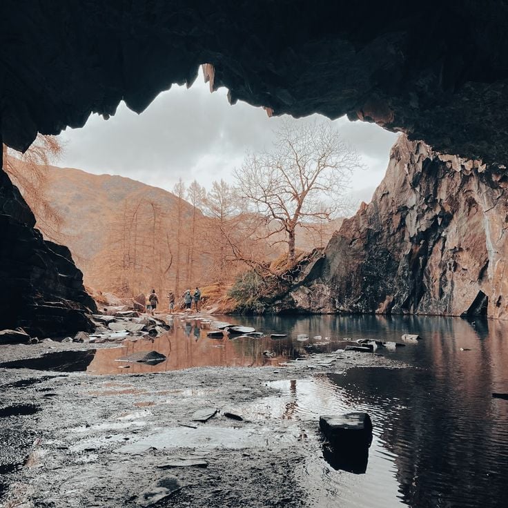 Rydal Water & Rydal Cave
