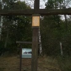 Kříž na Hraběcí vyhlídce u Rabštejna nad Střelou