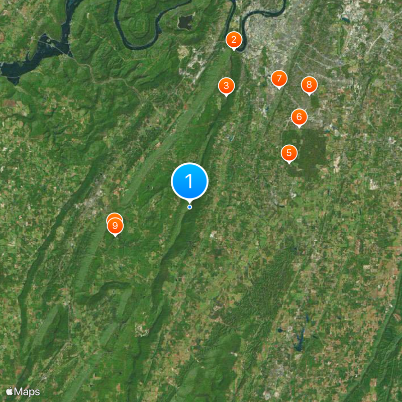 Lookout Mountain Map