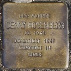 Stolperstein en memoria de Denny Rosenberg