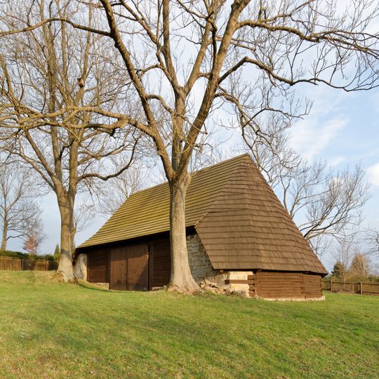 Polygonální stodola u čp. 59 ve Velké Ledhuji