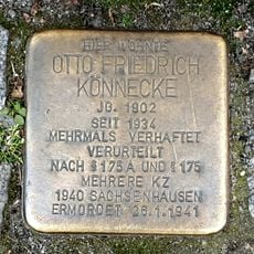 Stolperstein dedicated to Otto Friedrich Könnecke