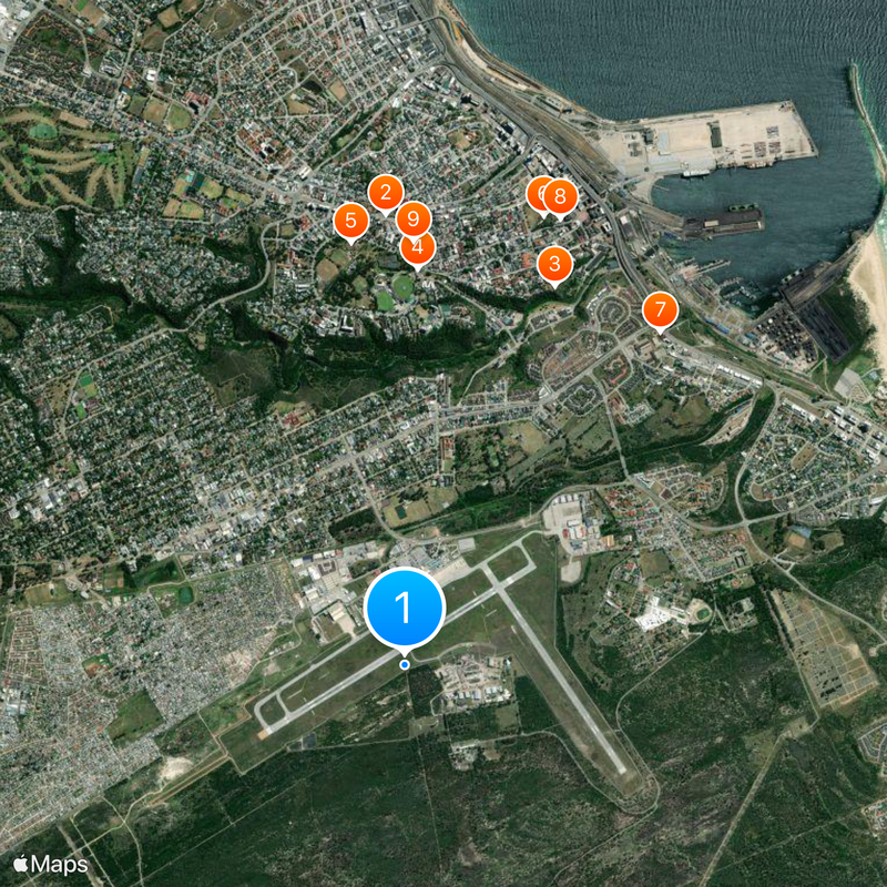 Chief Dawid Stuurman International Airport Map