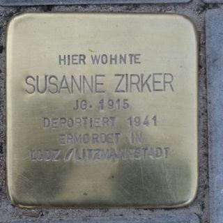 Stolperstein dedicated to Susanne Zirker