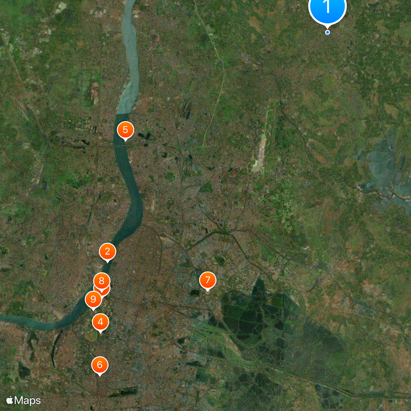 Distrito de 24 Parganas norte Mapa