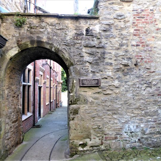 Small Semi-Circular Stone Archway Set In Fragment Of The Original Town Walls