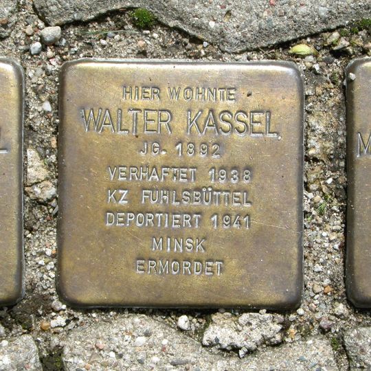 Stolperstein à la mémoire de Walter Kassel