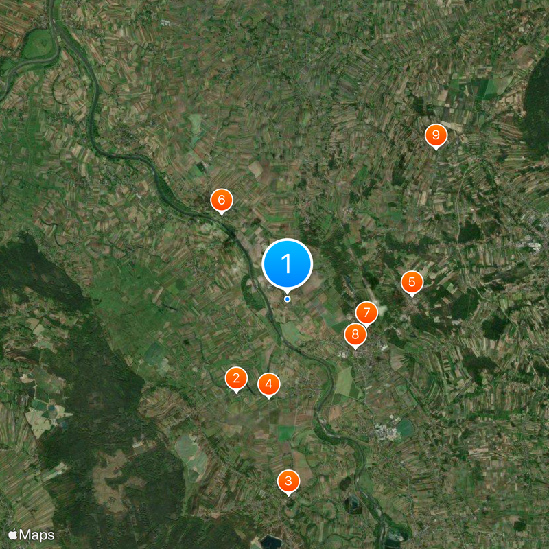 Nieciecza Map