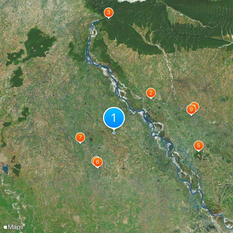 Kushinagar district Map