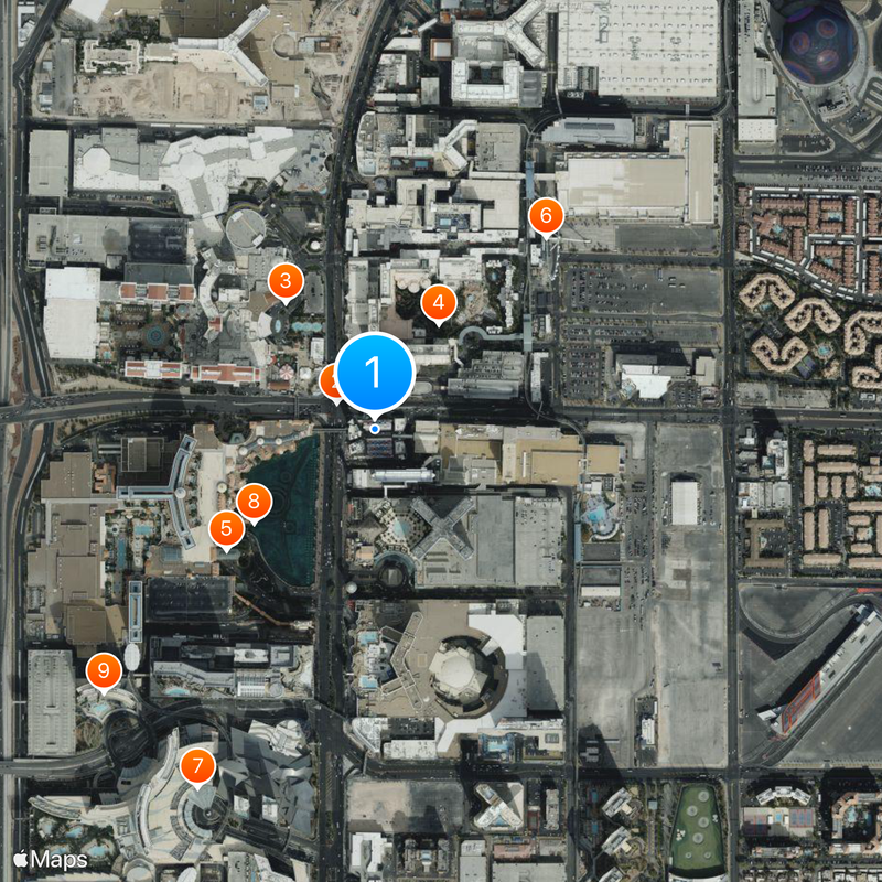 Horseshoe Las Vegas Map