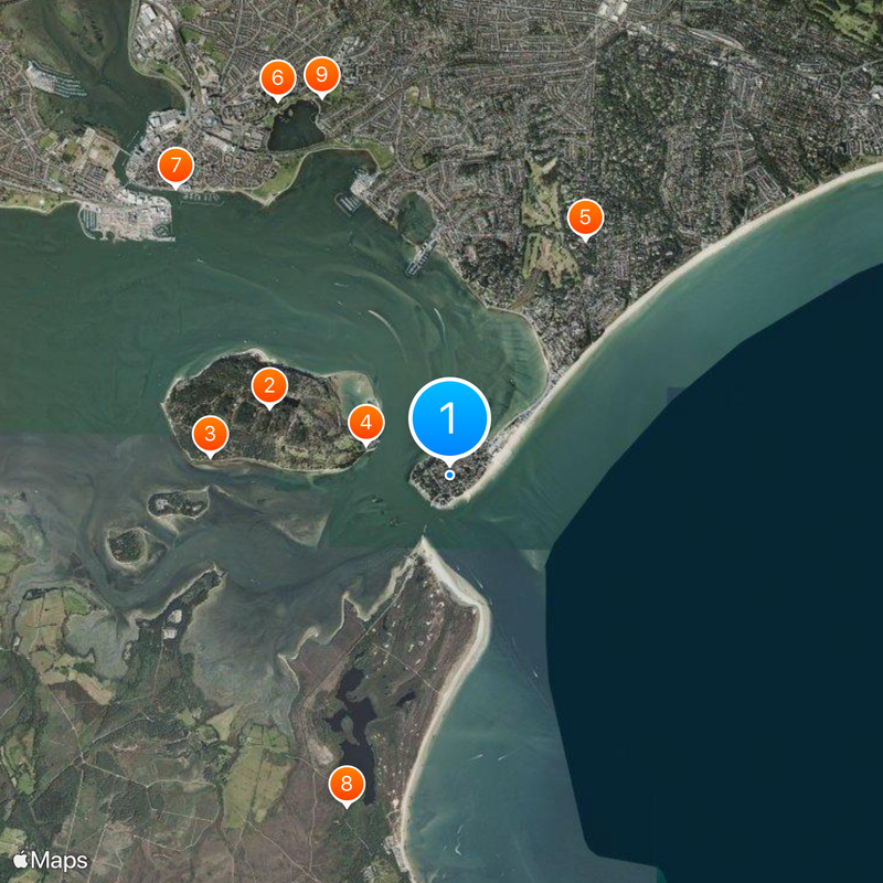 Sandbanks Map
