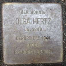 Stolperstein dedicated to Olga Hertz