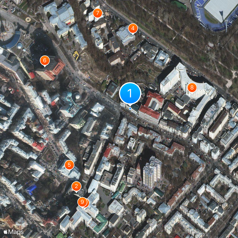 Banque nationale d'Ukraine Carte