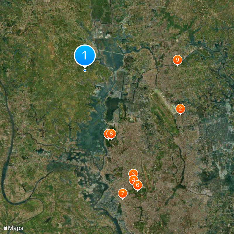 Daffodil International University Map