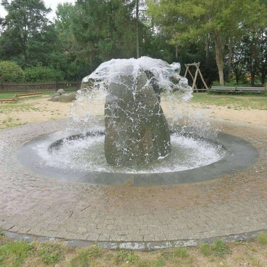 Kašna na dětském hřišti na Severní Terase v Ústí nad Labem