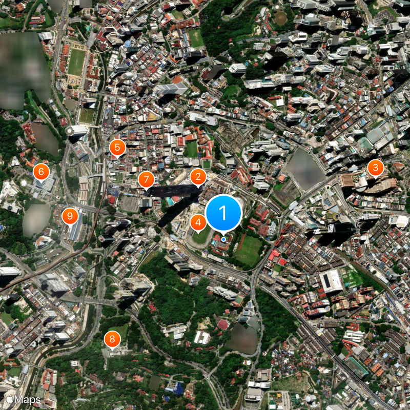 Victoria Institution Mapa