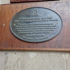 Commemorative plaque to Donald Matheson
