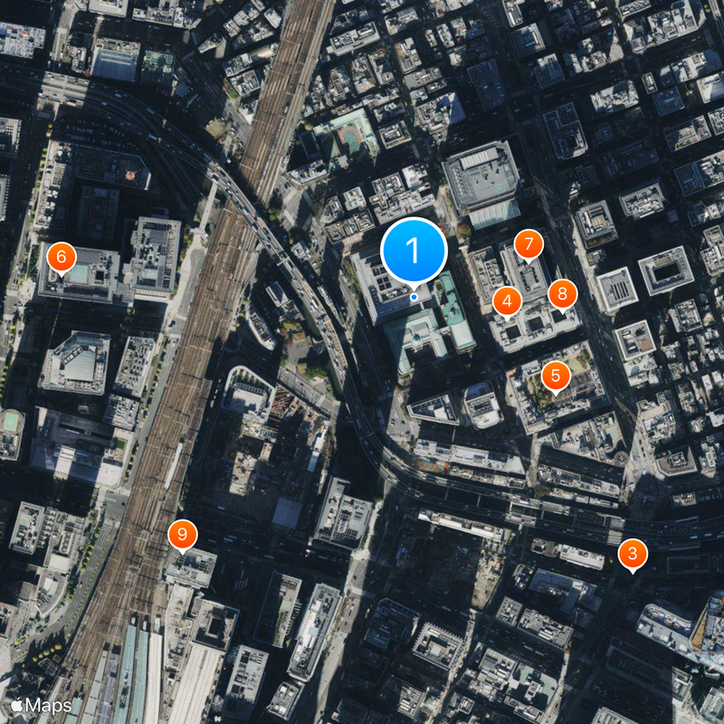 Bank of Japan Map