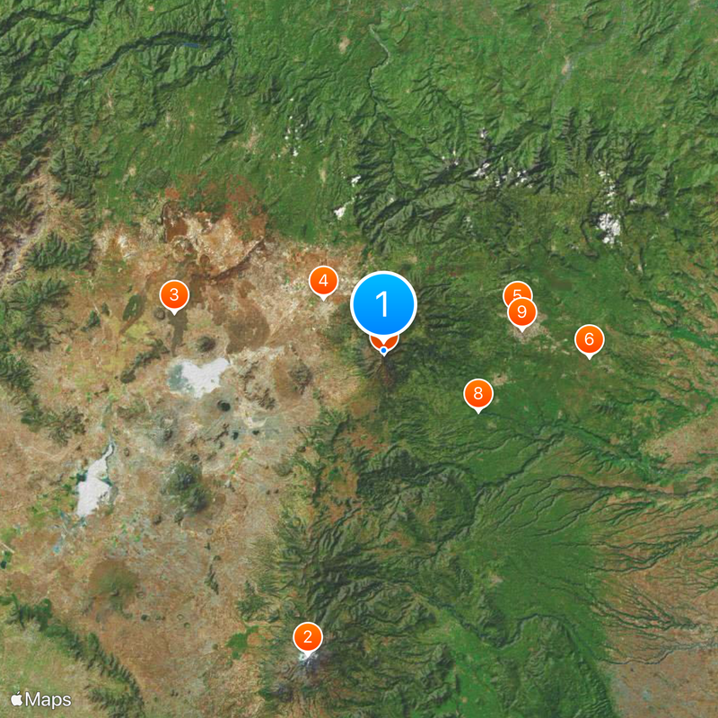 Cofre de Peru en tanga Map