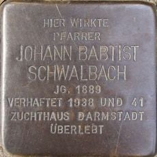 Stolperstein à la mémoire de Johann Baptist Schwalbach