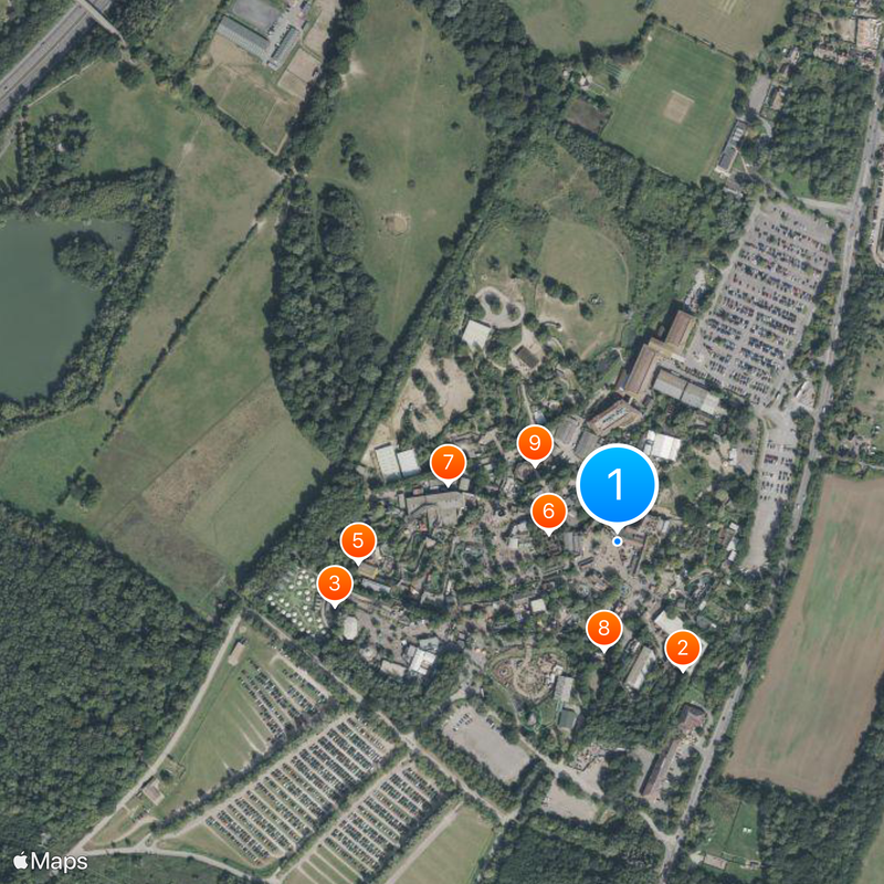 Chessington World of Adventures Map