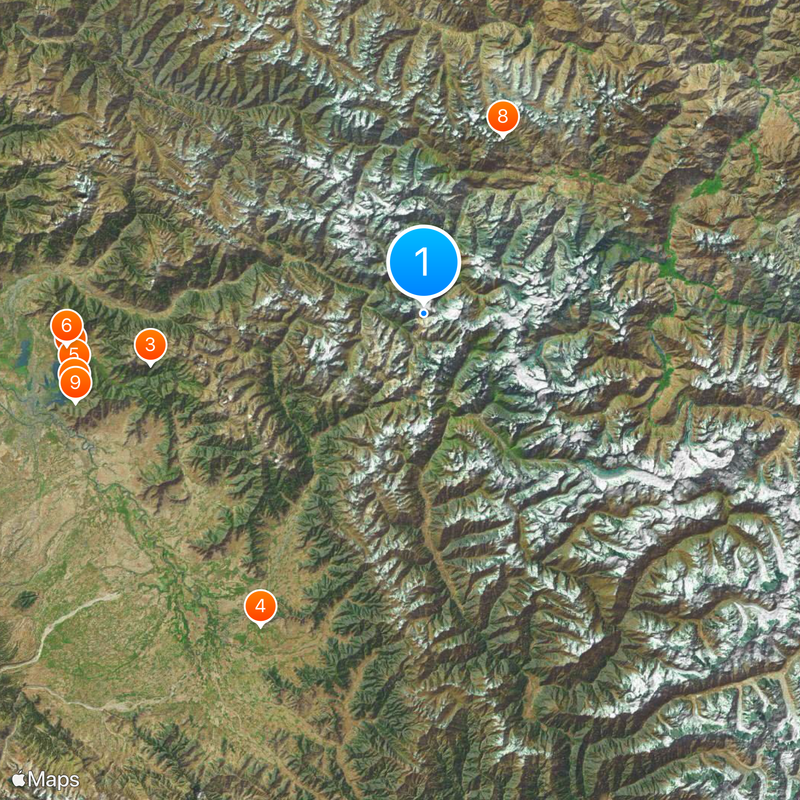 Grottes d'Amarnath Carte