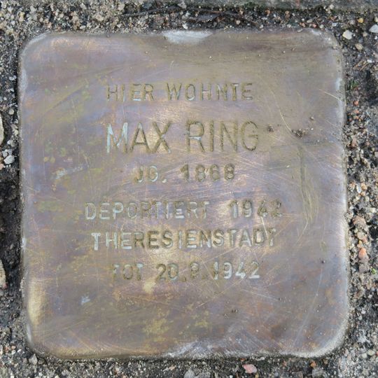 Stolperstein en memoria de Max Ring