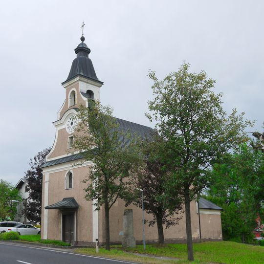 Kath. Filialkirche hl. Laurentius und ehem. Friedhofsfläche