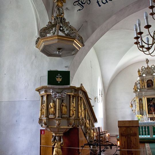 Pulpit of Church of Saint Catherine in Kuldīga