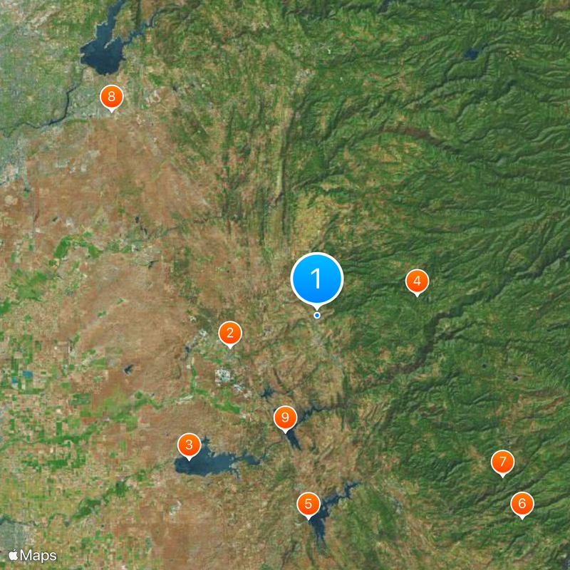 Gold Country Map