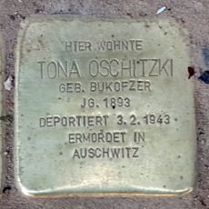 Stolperstein en memoria de Tona Oschitzki