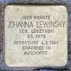 Stolperstein en memoria de Johanna Lewinsky