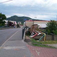 Most Obloukové ulice přes Ploučnici v Děčíně