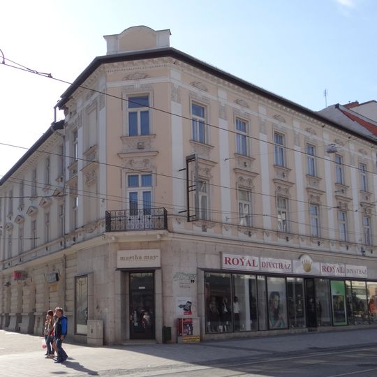 Building of Royal Hotel, Miskolc