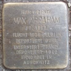 Stolperstein en memoria de Max Abraham
