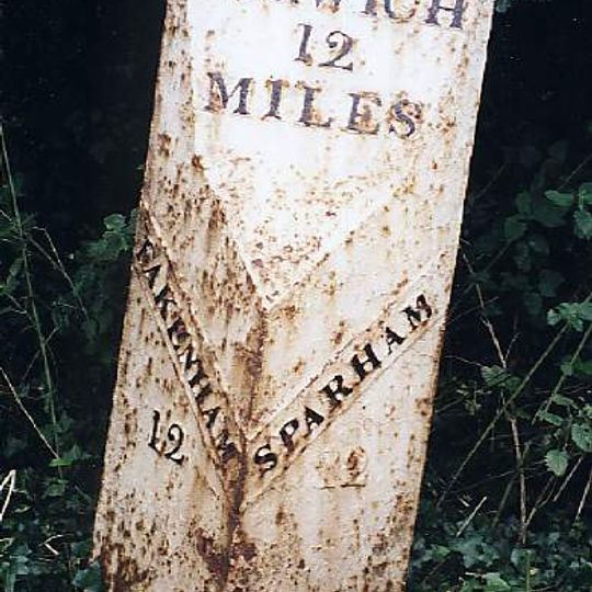 Milepost, 50yds E of Coach House