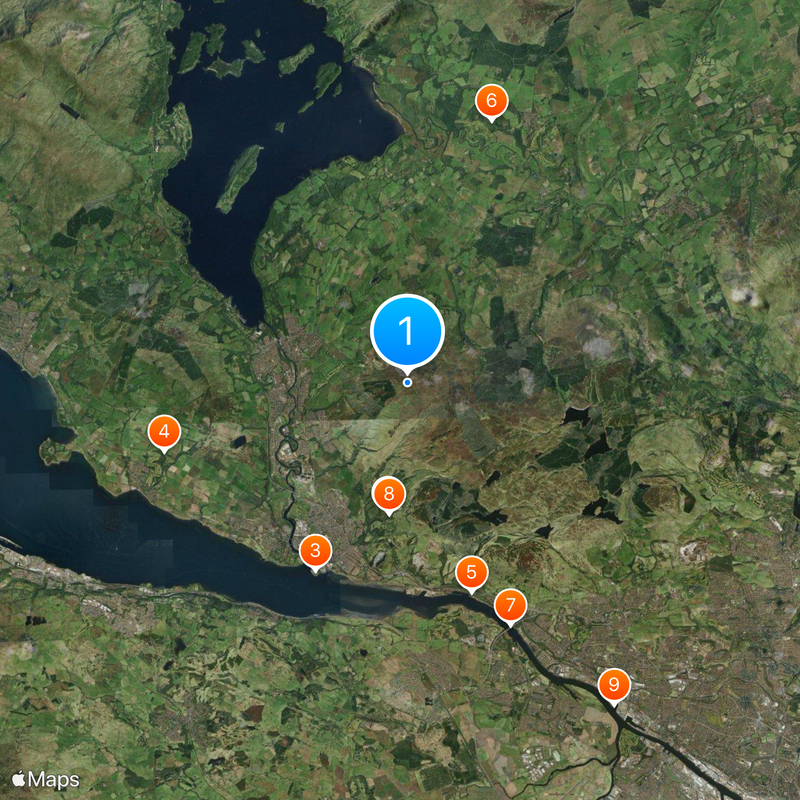 West Dunbartonshire Map