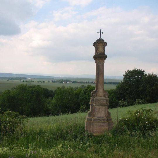 Boží muka východně od Krásného Dvora při silnici na Třebčice