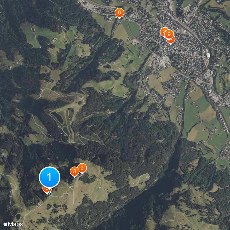 Hahnenkamm Map
